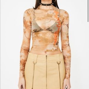 I.AM.GIA Crescent Long Sleeve Top